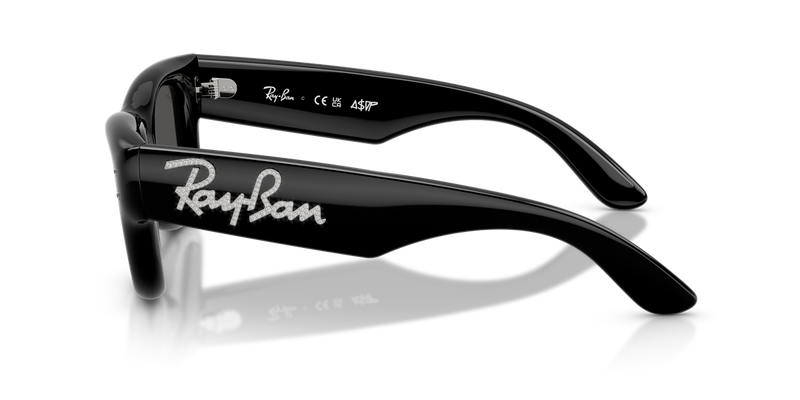 Ray-Ban WAYFARER PUFFER in Black & Strass - Alternate View