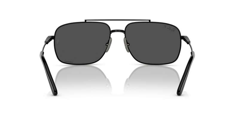 Ray-Ban MICHAEL TITANIUM in Black / Dark Grey Polarized (9267K8) - Alternate View