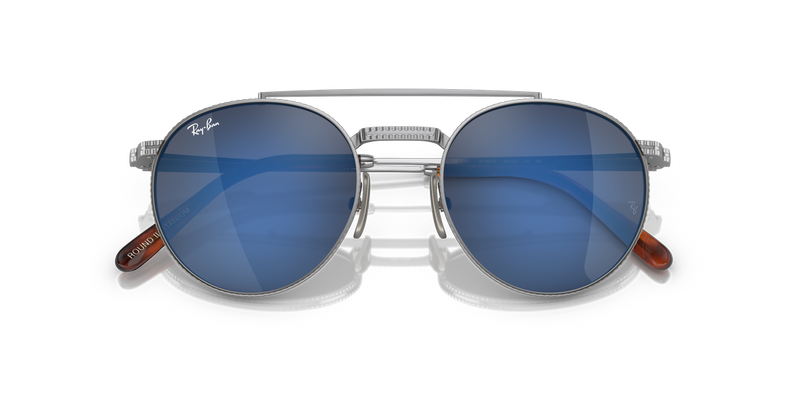 Ray-Ban ROUND II TITANIUM in Silver - Alternate View