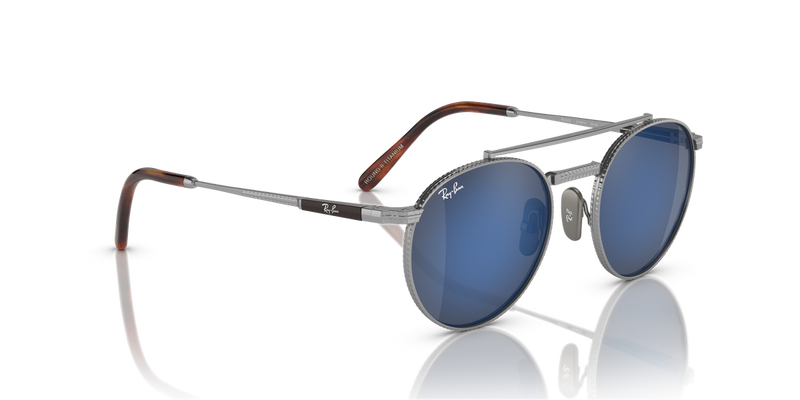 Ray-Ban ROUND II TITANIUM in Silver - Alternate View