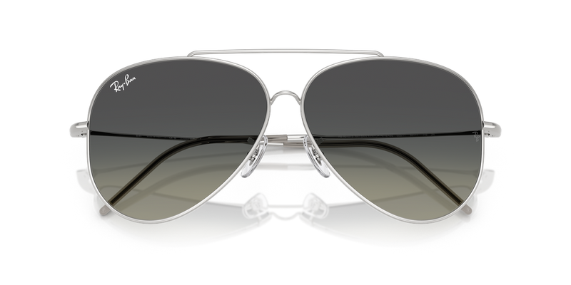 Ray-Ban AVIATOR REVERSE in Silver / Grey Gradient (003/11) - Side View