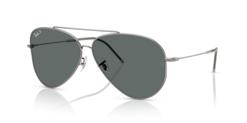 Ray-Ban AVIATOR REVERSE in Gunmetal / Polarized Dark Grey (004/81) - Alternate View