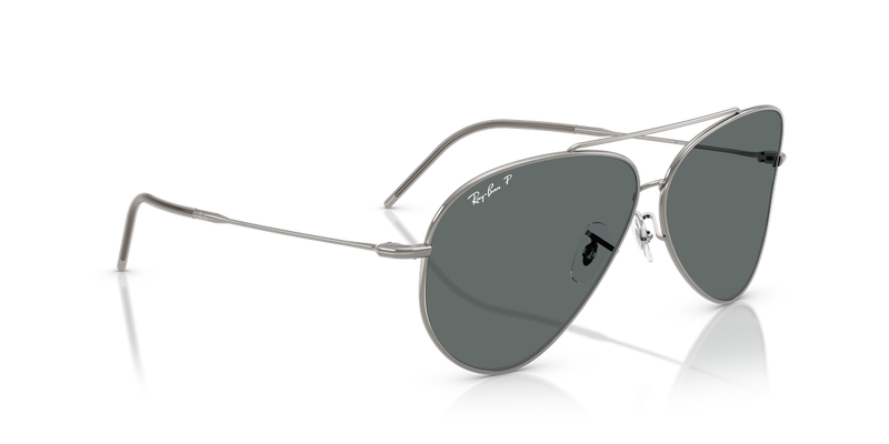 Ray-Ban AVIATOR REVERSE in Gunmetal / Polarized Dark Grey (004/81) - Alternate View