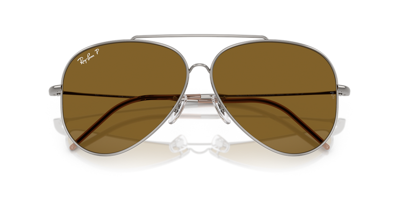 Ray-Ban AVIATOR REVERSE in Gunmetal / Polarized Dark Brown (004/83) - Alternate View