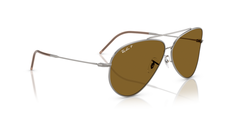 Ray-Ban AVIATOR REVERSE in Gunmetal / Polarized Dark Brown (004/83) - Alternate View