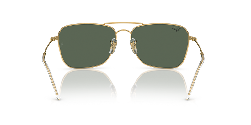 Ray-Ban CARAVAN REVERSE in Arista Gold / G-15 Green (001/VR) - Alternate View