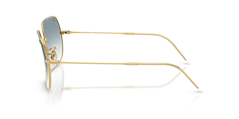 Ray-Ban SQUARE REVERSE in Arista Gold / Clear Gradient Blue (001/79) - Back View