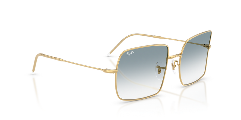 Ray-Ban SQUARE REVERSE in Arista Gold / Clear Gradient Blue (001/79) - Alternate View