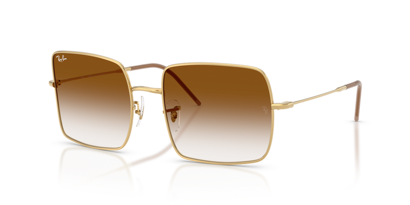 Ray-Ban SQUARE REVERSE in Arista Gold / Clear Gradient Brown (001/CB) - Alternate View