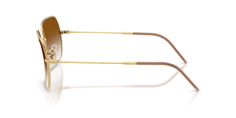 Ray-Ban SQUARE REVERSE in Arista Gold / Clear Gradient Brown (001/CB) - Alternate View