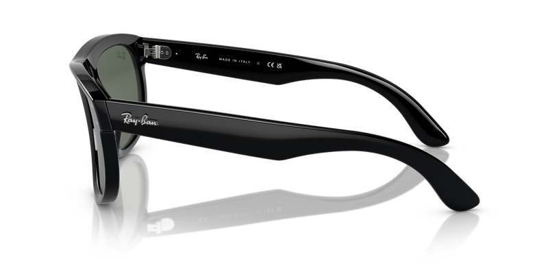 Ray-Ban BOYFRIEND REVERSE in Black / G-15 Green (6677VR) - Back View