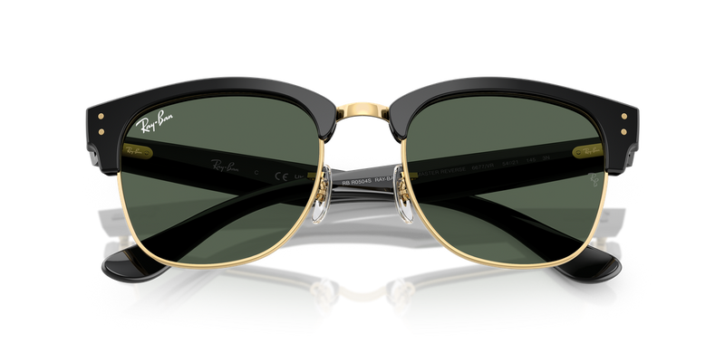 Ray-Ban CLUBMASTER REVERSE in Black On Arista / Dark Green (6677VR) - Alternate View