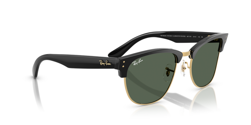 Ray-Ban CLUBMASTER REVERSE in Black On Arista / Dark Green (6677VR) - Alternate View