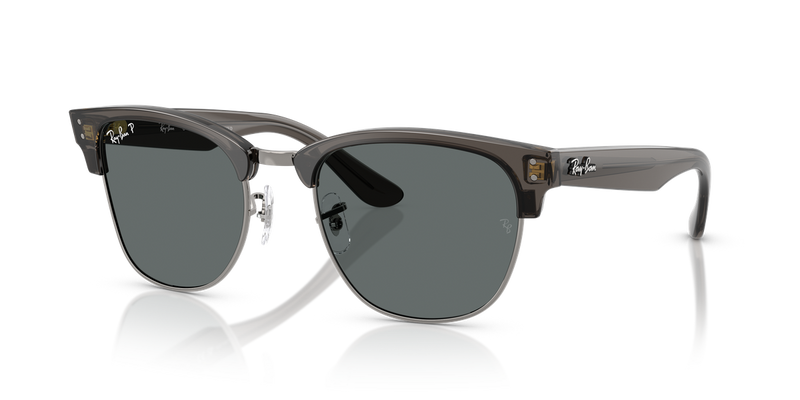Ray-Ban CLUBMASTER REVERSE in Transparent Dark Grey On Gunmetal / Polarized Dark Grey (670781) - Alternate View