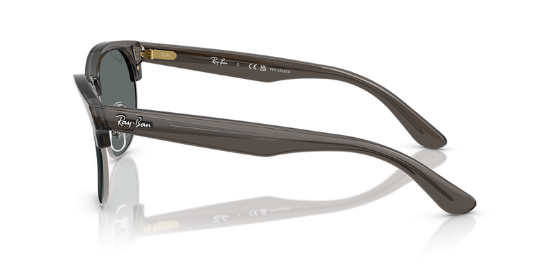 Ray-Ban CLUBMASTER REVERSE in Transparent Dark Grey On Gunmetal / Polarized Dark Grey (670781) - Alternate View