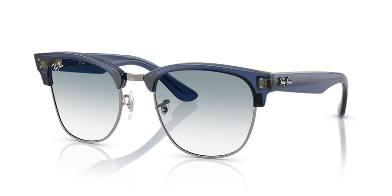Ray-Ban CLUBMASTER REVERSE in Transparent Navy Blue On Gunmetal / Clear Gradient Blue (670879) - Alternate View