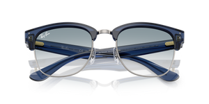 Transparent Navy Blue On Gunmetal / Clear Gradient Blue (670879)