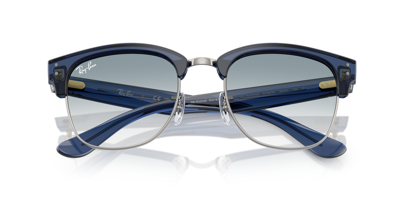 Ray-Ban CLUBMASTER REVERSE in Transparent Navy Blue On Gunmetal / Clear Gradient Blue (670879) - Alternate View