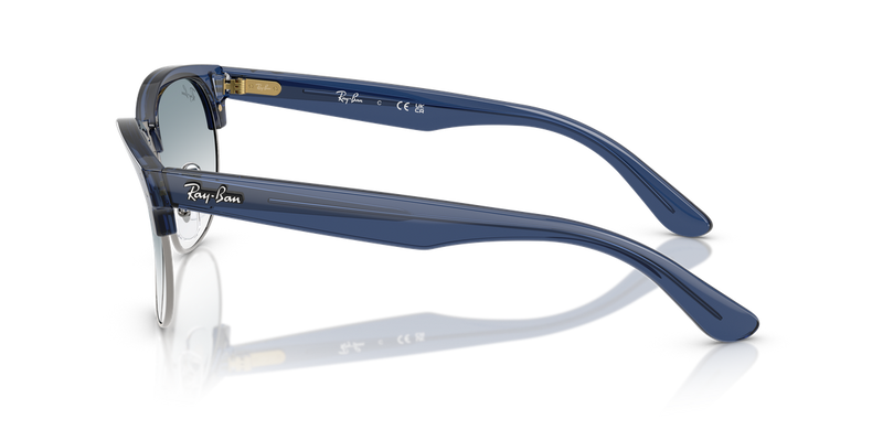 Ray-Ban CLUBMASTER REVERSE in Transparent Navy Blue On Gunmetal / Clear Gradient Blue (670879) - Alternate View