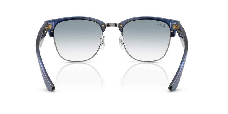 Ray-Ban CLUBMASTER REVERSE in Transparent Navy Blue On Gunmetal / Clear Gradient Blue (670879) - Alternate View
