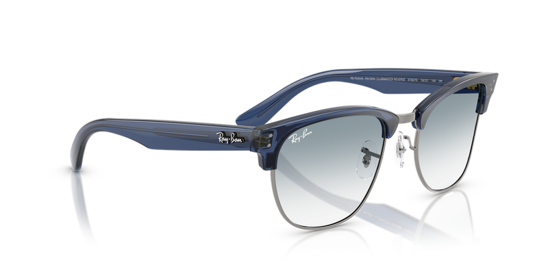 Ray-Ban CLUBMASTER REVERSE in Transparent Navy Blue On Gunmetal / Clear Gradient Blue (670879) - Alternate View