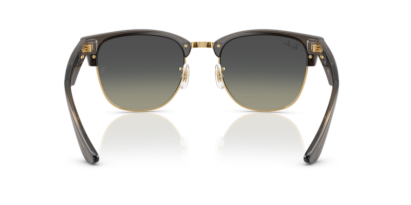 Ray-Ban CLUBMASTER REVERSE in Transparent Dark Grey On Gold / Grey Gradient (682911) - Alternate View