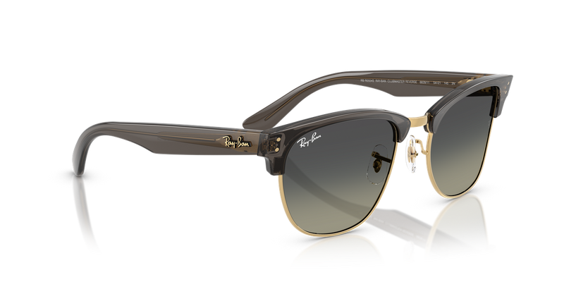 Ray-Ban CLUBMASTER REVERSE in Transparent Dark Grey On Gold / Grey Gradient (682911) - Alternate View