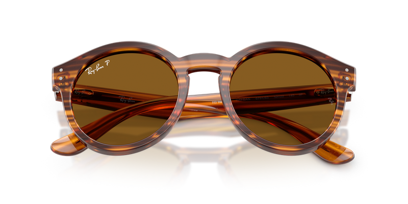 Ray-Ban RBR0505S in Striped Havana / Dark Brown Polarized (679183) - Alternate View