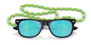 Rubber Black / Light Green Mirror Blue (702855)