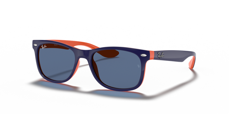 Ray-Ban Junior JUNIOR NEW WAYFARER in Blue On Orange - Alternate View