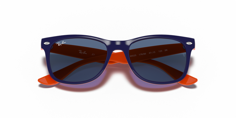 Ray-Ban Junior JUNIOR NEW WAYFARER in Blue On Orange - Alternate View