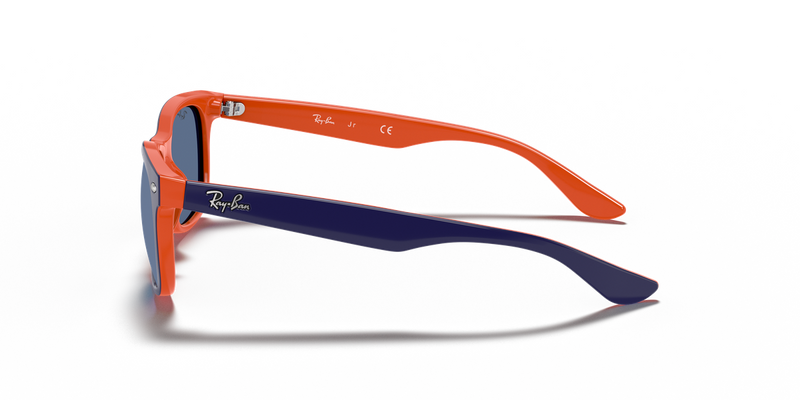 Ray-Ban Junior JUNIOR NEW WAYFARER in Blue On Orange - Alternate View