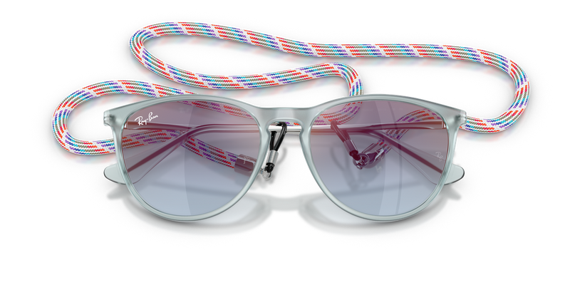 Ray-Ban Junior JUNIOR ERIKA in Transparent Blue - Alternate View