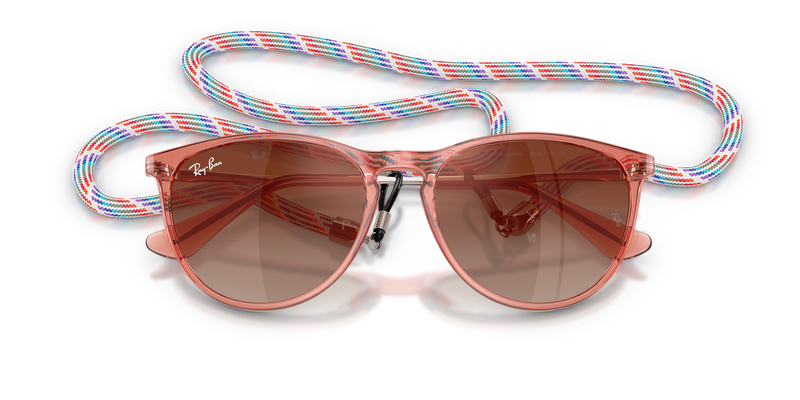 Ray-Ban Junior JUNIOR ERIKA in Transparent Red - Alternate View