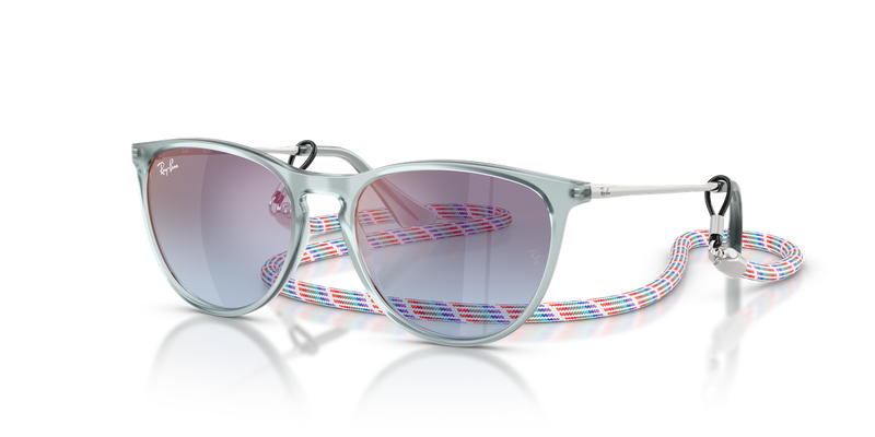 Ray-Ban Junior JUNIOR ERIKA in Transparent Blue - Front View
