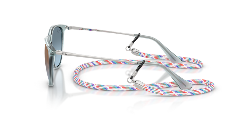 Ray-Ban Junior JUNIOR ERIKA in Transparent Blue - Back View