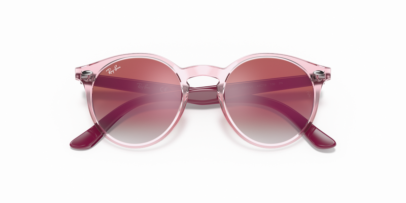 Ray-Ban Junior 0RJ9064S in Transparent Pink - Side View