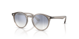 Transparent Grey / Clear Gradient Blue Mirror Silver (72207B)