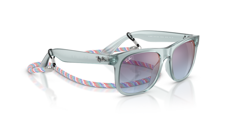 Ray-Ban Junior JUNIOR JUSTIN in Transparent Blue - Alternate View