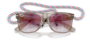 Transparent Grey / Grey Gradient Mirror Red (7224U0)