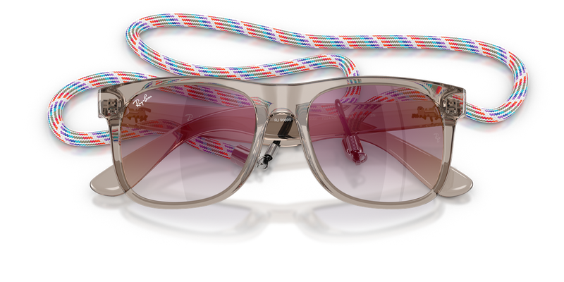 Ray-Ban Junior JUNIOR JUSTIN in Transparent Grey - Alternate View