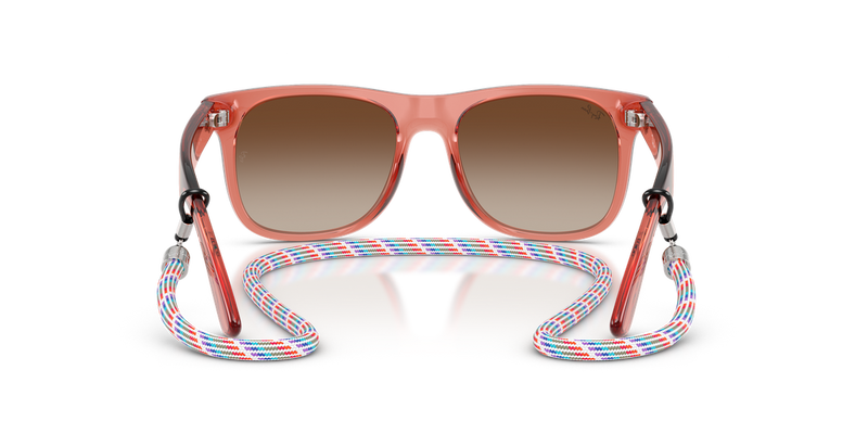Ray-Ban Junior JUNIOR JUSTIN in Transparent Red - Alternate View