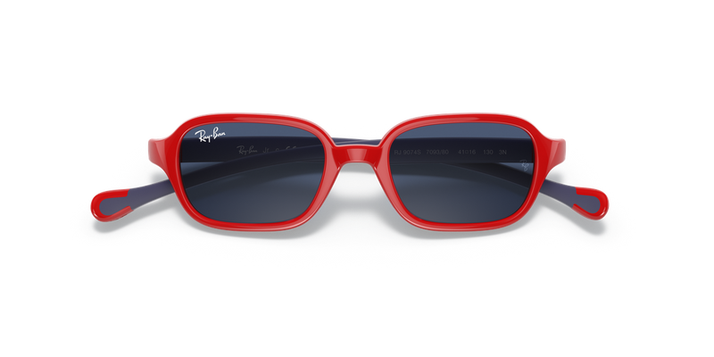 Ray-Ban Junior 0RJ9074S in Red On Blue - Side View