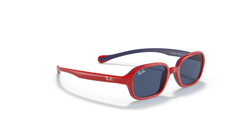 Ray-Ban Junior 0RJ9074S in Red On Blue - Alternate View