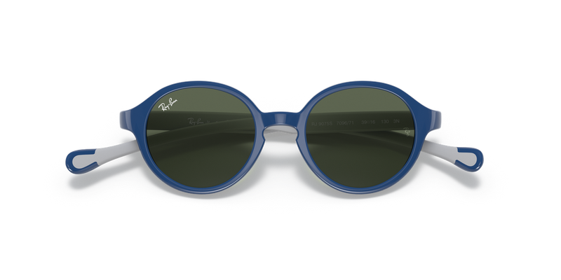 Ray-Ban Junior 0RJ9075S in Blue On Grey - Side View