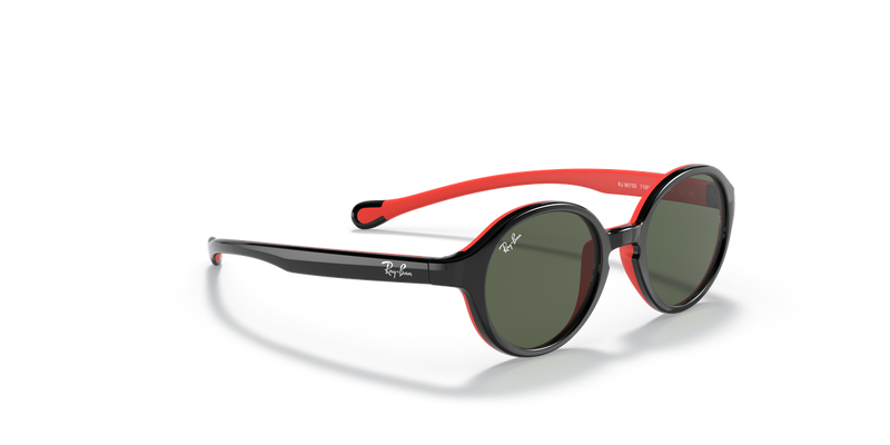 Ray-Ban Junior 0RJ9075S in Black On Red - Alternate View