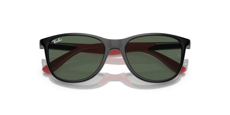 Ray-Ban Junior 0RJ9077SF in Black On Red - Alternate View