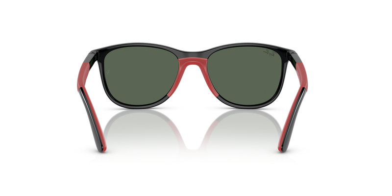 Ray-Ban Junior 0RJ9077SF in Black On Red - Alternate View
