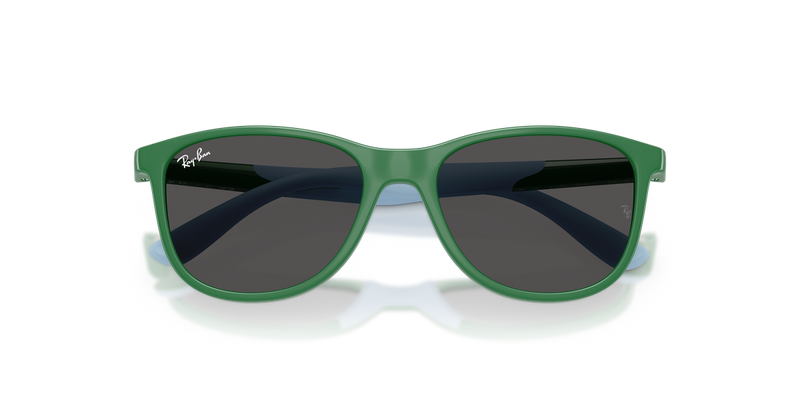 Ray-Ban Junior 0RJ9077SF in Green On Rubber Light Blue - Alternate View