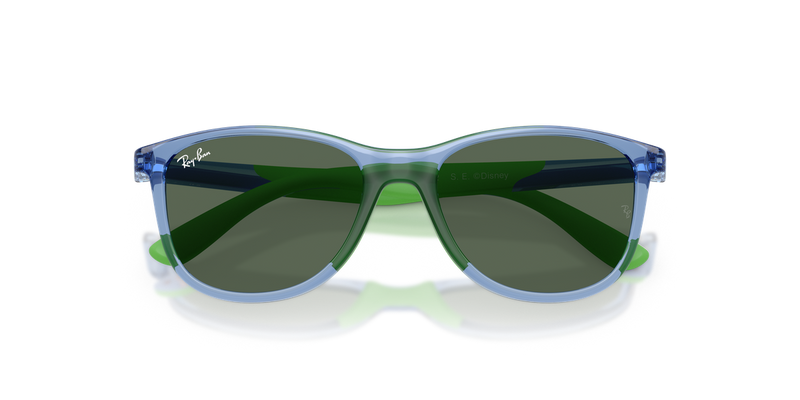 Ray-Ban Junior 0RJ9077SF in Transparent Blue - Side View